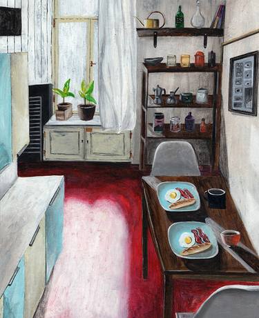 Print of Interiors Paintings by Jaron Su