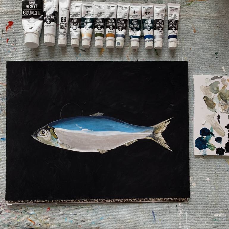 Original Figurative Animal Painting by Jaron Su