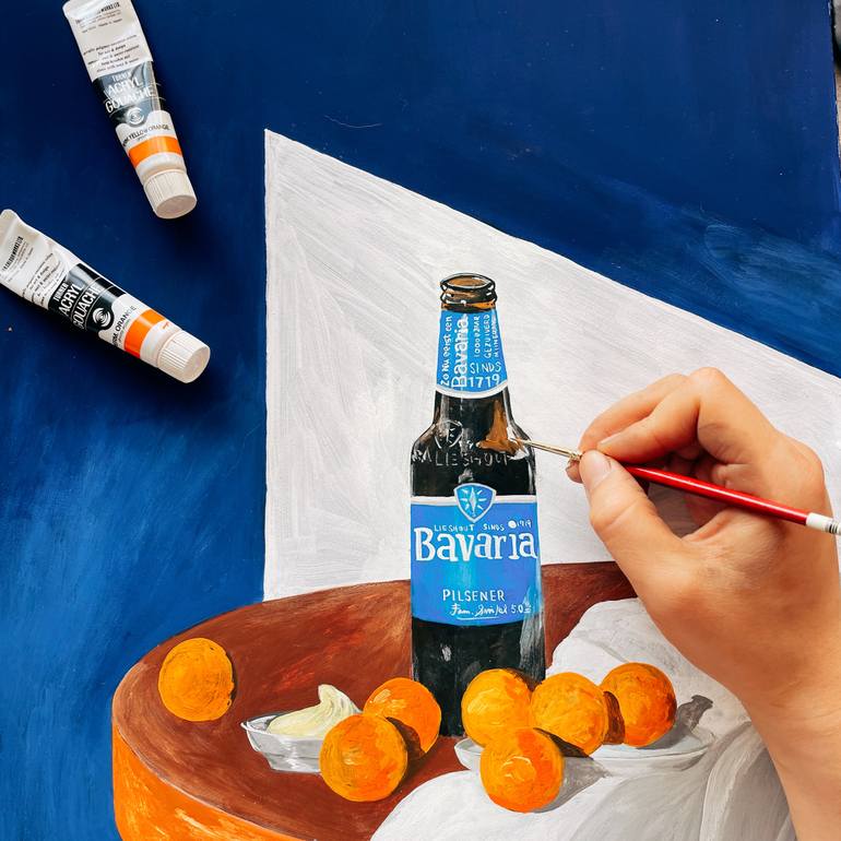 Original Figurative Still Life Painting by Jaron Su