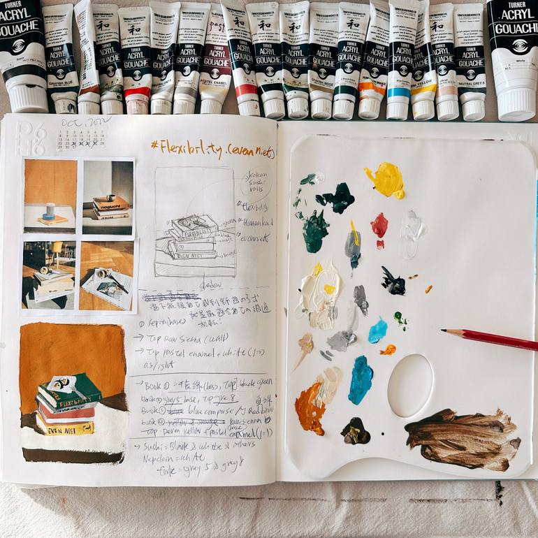 Original Figurative Still Life Painting by Jaron Su