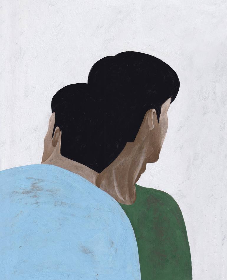 Original Figurative Love Paintings by Jaron Su