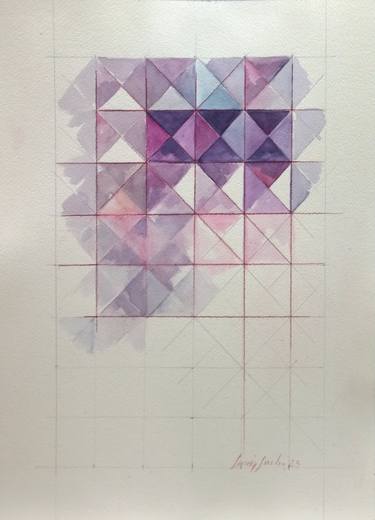 Print of Abstract Geometric Paintings by Lucia Sirchi