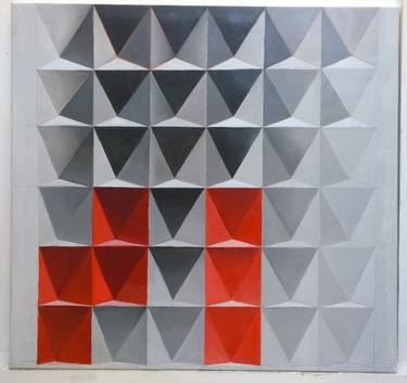 Original Abstract Geometric Paintings by Lucia Sirchi