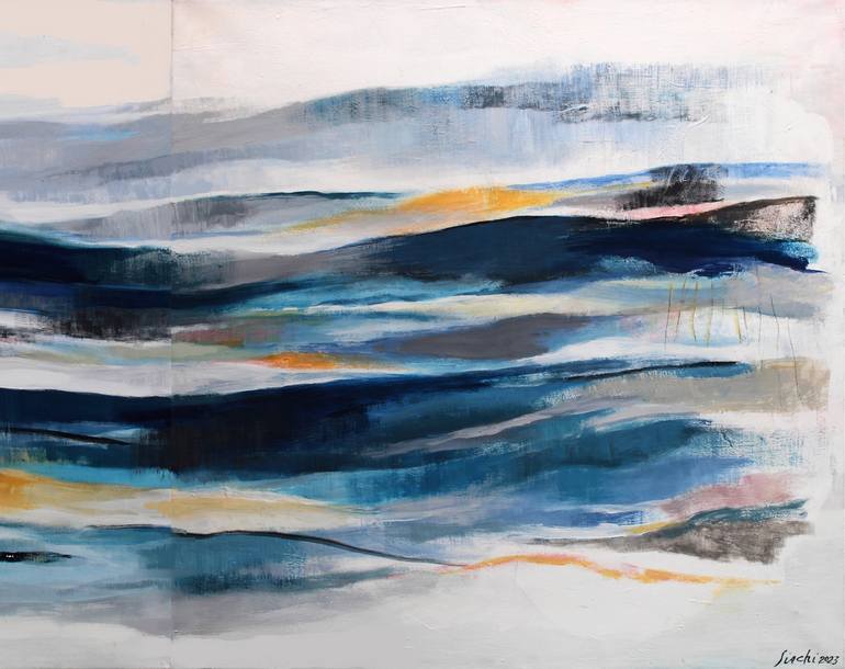 Original Abstract Expressionism Abstract Painting by Lucia Sirchi