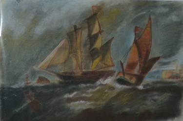 Original Boat Painting by Sherif Mostafa