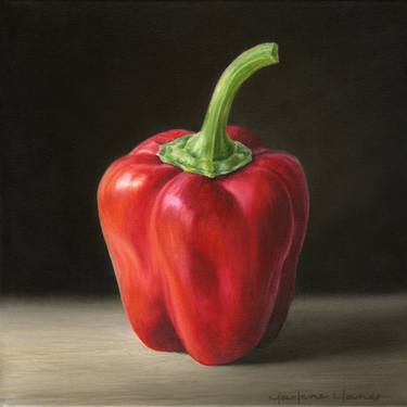 Red Bell Pepper (original classical realistic painting) thumb