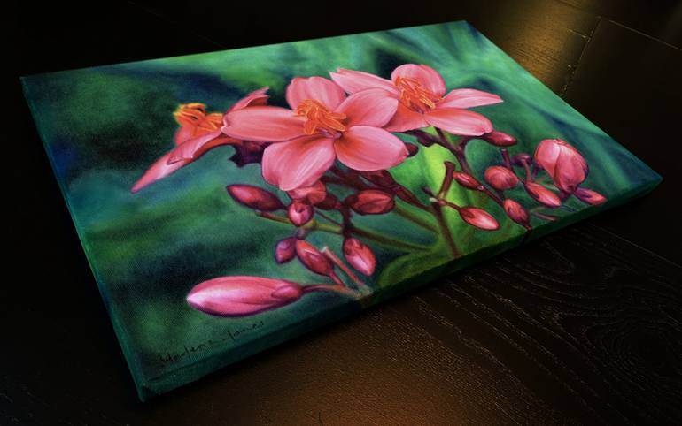 Original Floral Painting by Marlene Llanes