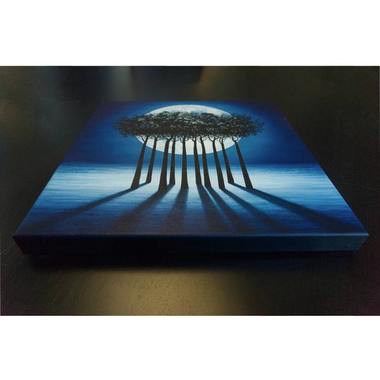Original Surrealism Landscape Painting by Marlene Llanes