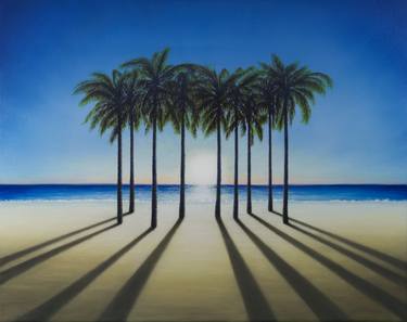 Print of Surrealism Seascape Paintings by Marlene Llanes