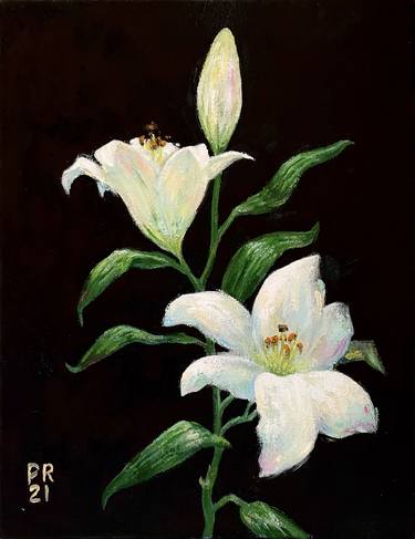 Original Expressionism Floral Paintings by Patrik Rytikangas