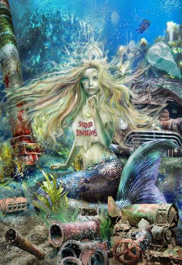 The Little Mermaid for ecology - Limited Edition of 10 thumb