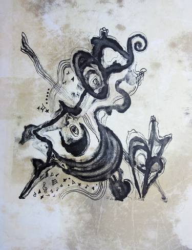 Original Abstract Printmaking by Anna Maier