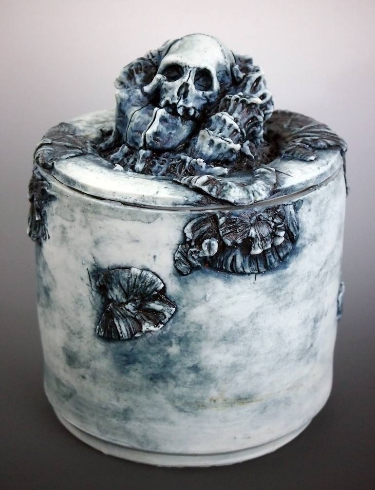 Original Fine Art Mortality Sculpture by Jesse Berlin