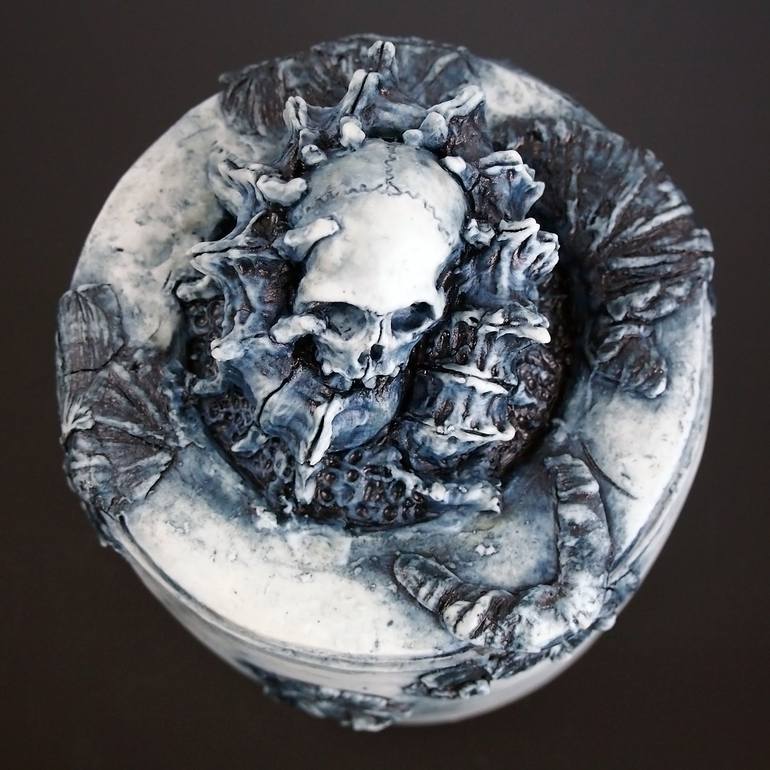 Original Fine Art Mortality Sculpture by Jesse Berlin
