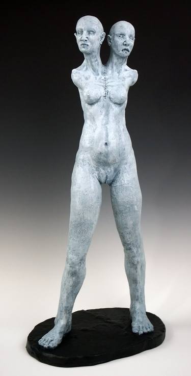 Original Figurative Nude Sculpture by Jesse Berlin