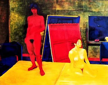 Original Abstract Nude Paintings by Yori Hatakeyama