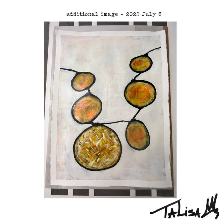 Original Art Deco Abstract Painting by Talisa Artist