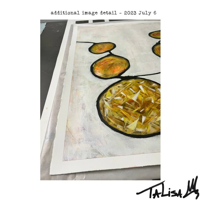 Original Art Deco Abstract Painting by Talisa Artist