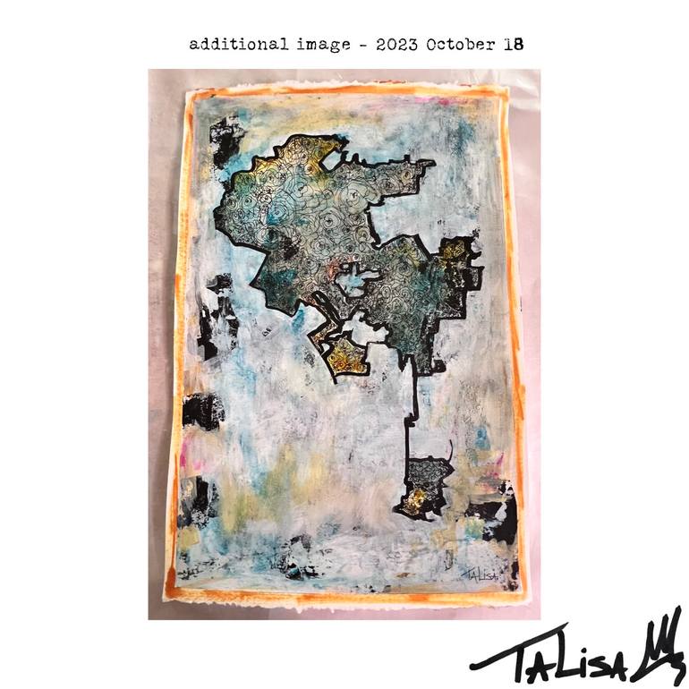 Original Abstract Cities Painting by Talisa Artist