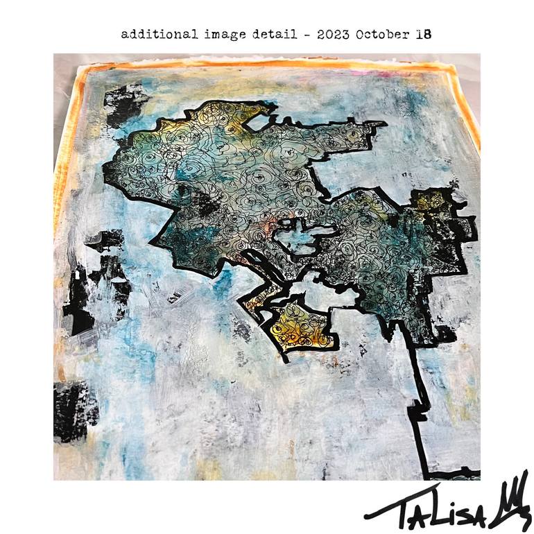 Original Abstract Cities Painting by Talisa Artist