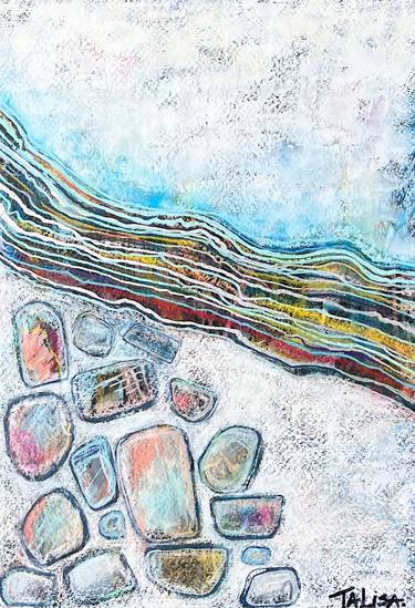 Original Abstract Beach Painting by TALISA artist