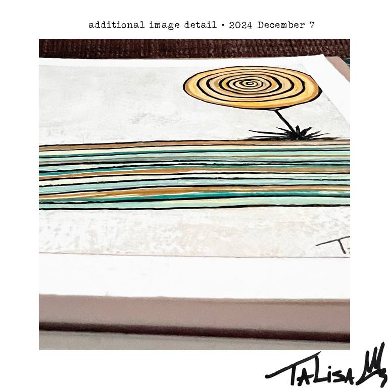 Original Abstract Beach Painting by Talisa Artist