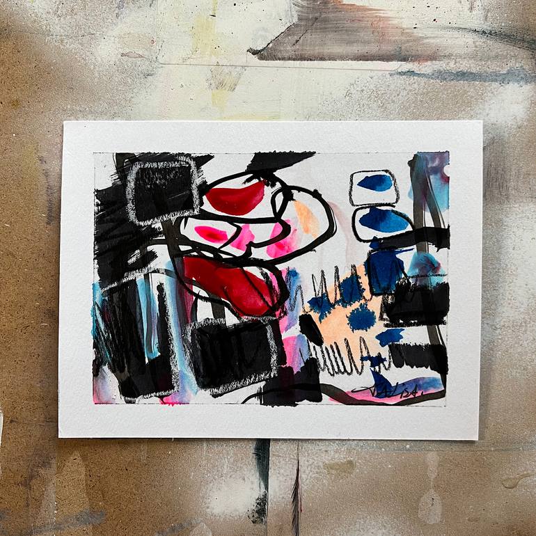 Original Art Deco Abstract Mixed Media by Talisa Artist