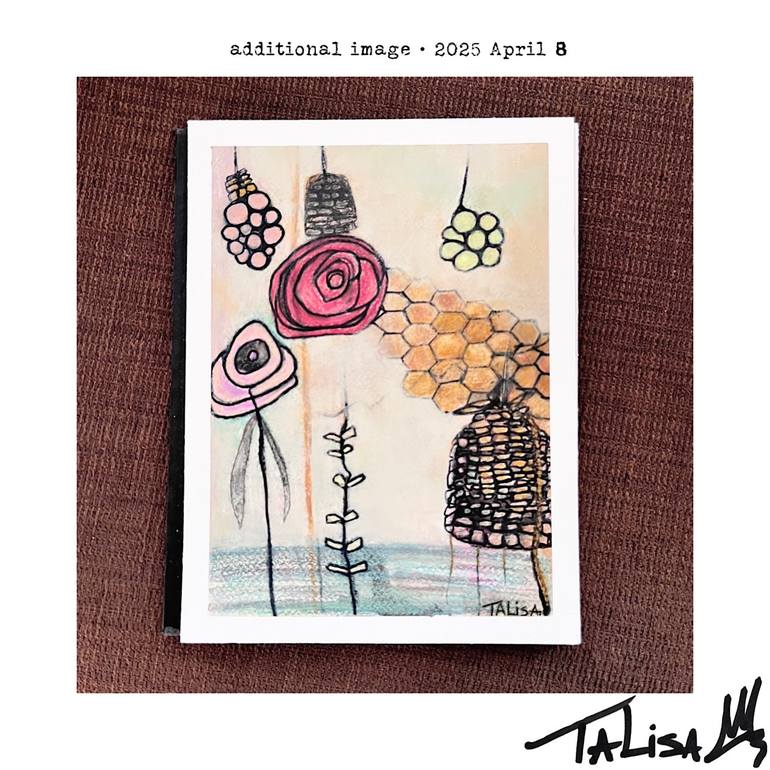 Original Abstract Garden Painting by Talisa Artist