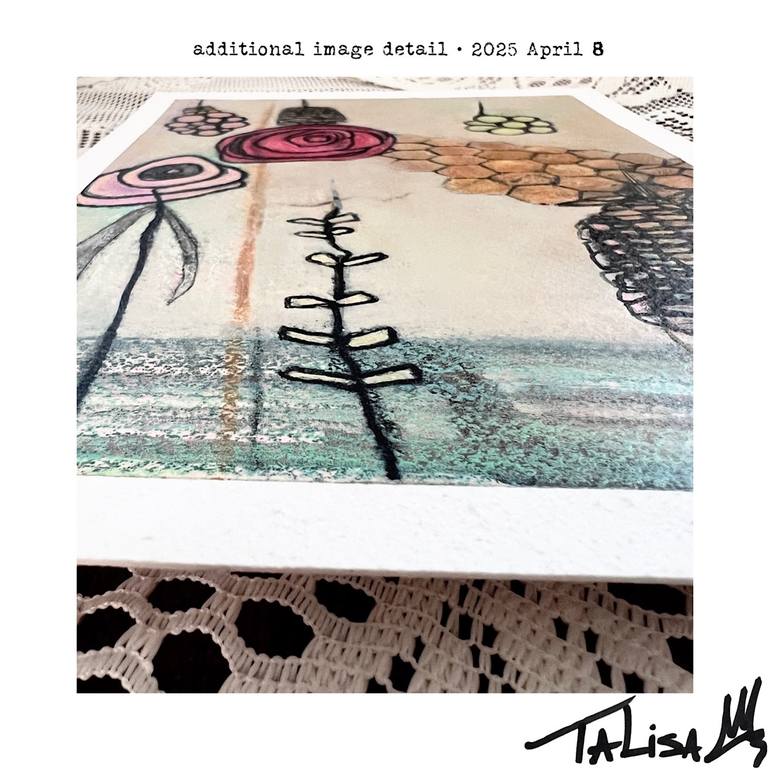Original Abstract Garden Painting by Talisa Artist