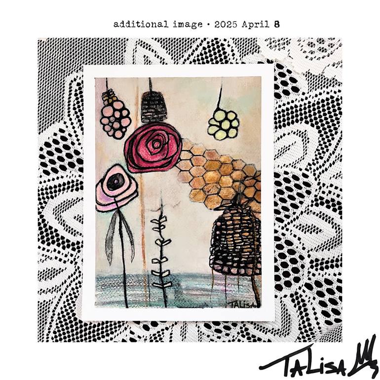 Original Abstract Garden Painting by Talisa Artist