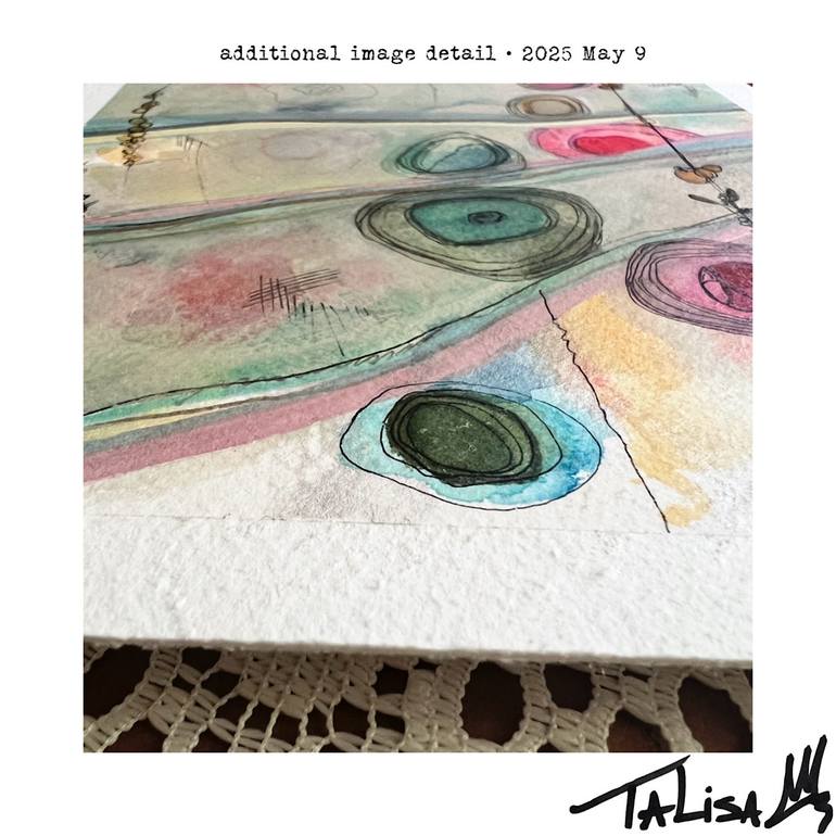 Original Abstract Beach Painting by Talisa Artist