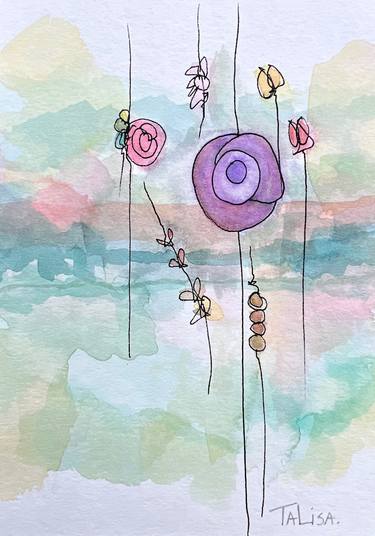 Original Contemporary Floral Painting by Talisa Artist
