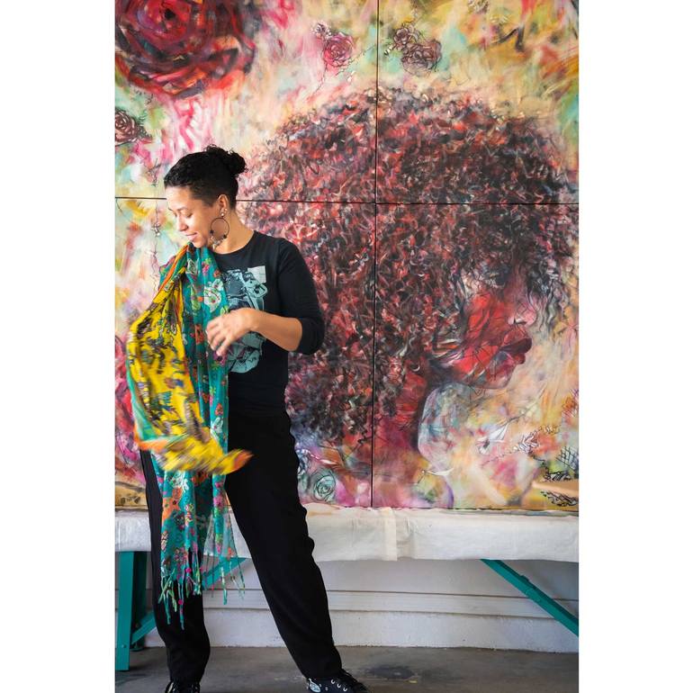 Original Abstract Women Painting by Talisa Artist