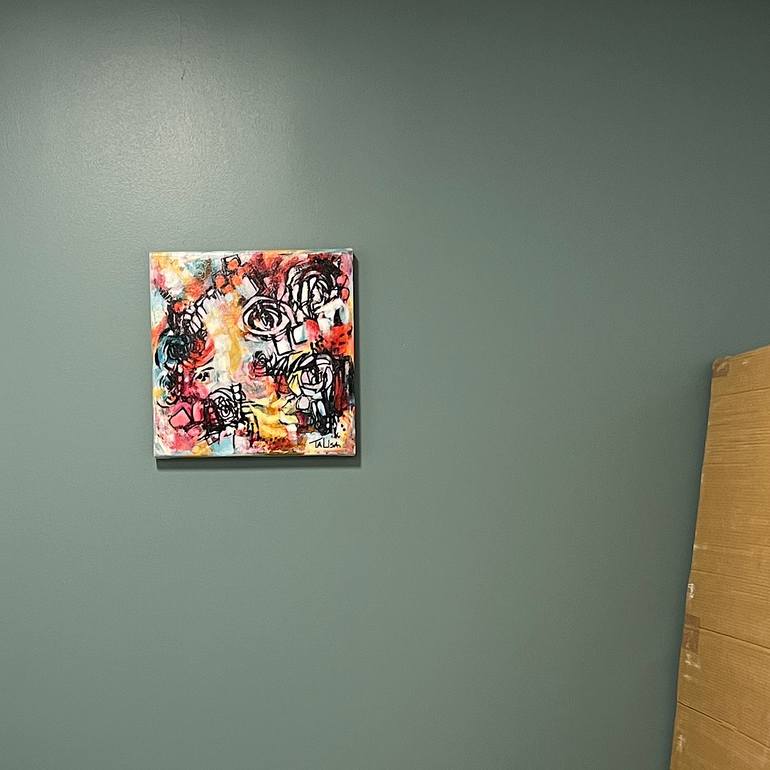 Original Abstract Floral Painting by Talisa Artist