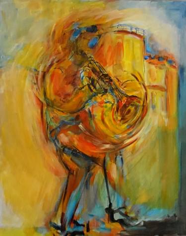 Print of Expressionism Music Paintings by ARIELLE d'AQUITAINE