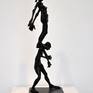 One of a series of eight works--entitled Equilibrium--about the precariousness of the human condition. Each piece depicts a figure or figures on the verge of falling but that do not fall. They demonstrate resilience in the face of difficulty.