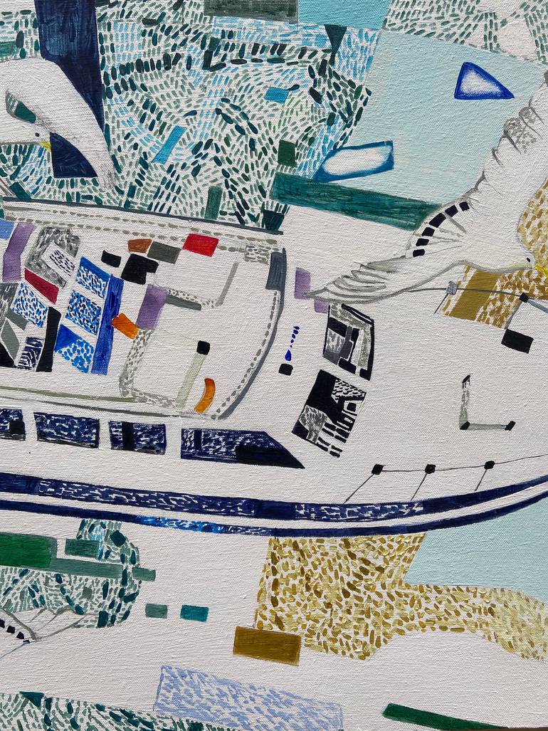 Original Cubism Abstract Painting by Kate Kulish