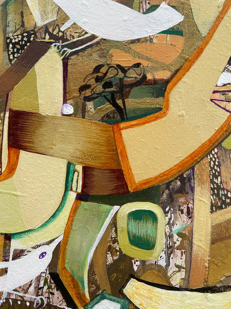 Original Cubism Abstract Painting by Kate Kulish