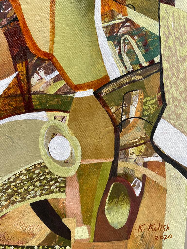 Original Cubism Abstract Painting by Kate Kulish