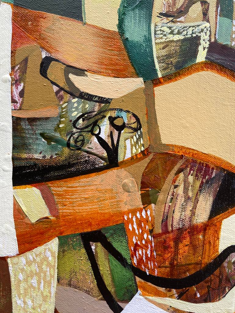 Original Cubism Abstract Painting by Kate Kulish