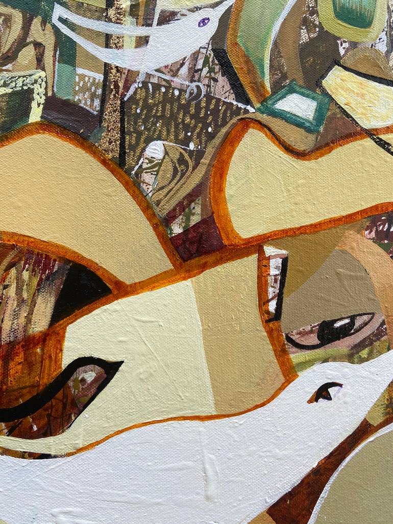Original Cubism Abstract Painting by Kate Kulish