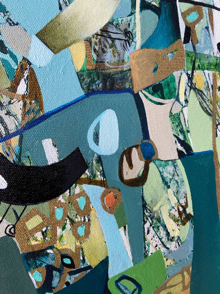 Original Cubism Abstract Painting by Kate Kulish