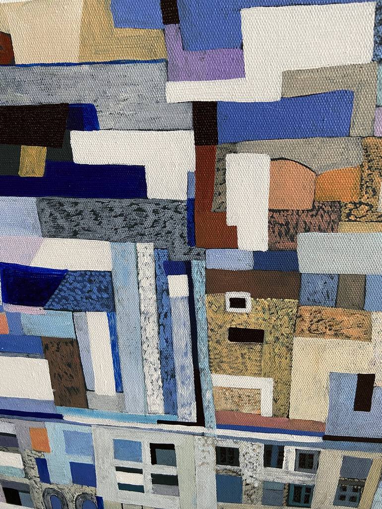 Original Cubism Abstract Painting by Kate Kulish