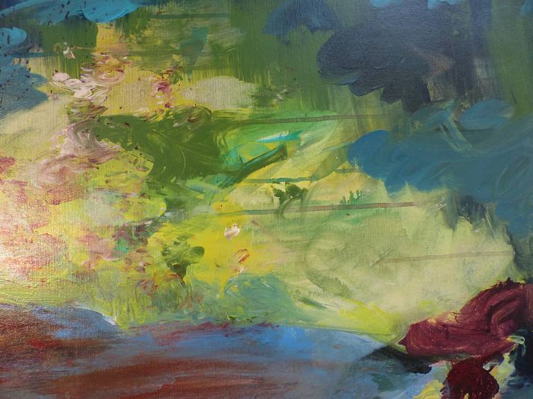 Original Abstract Expressionism Landscape Painting by Heidi Nguyen