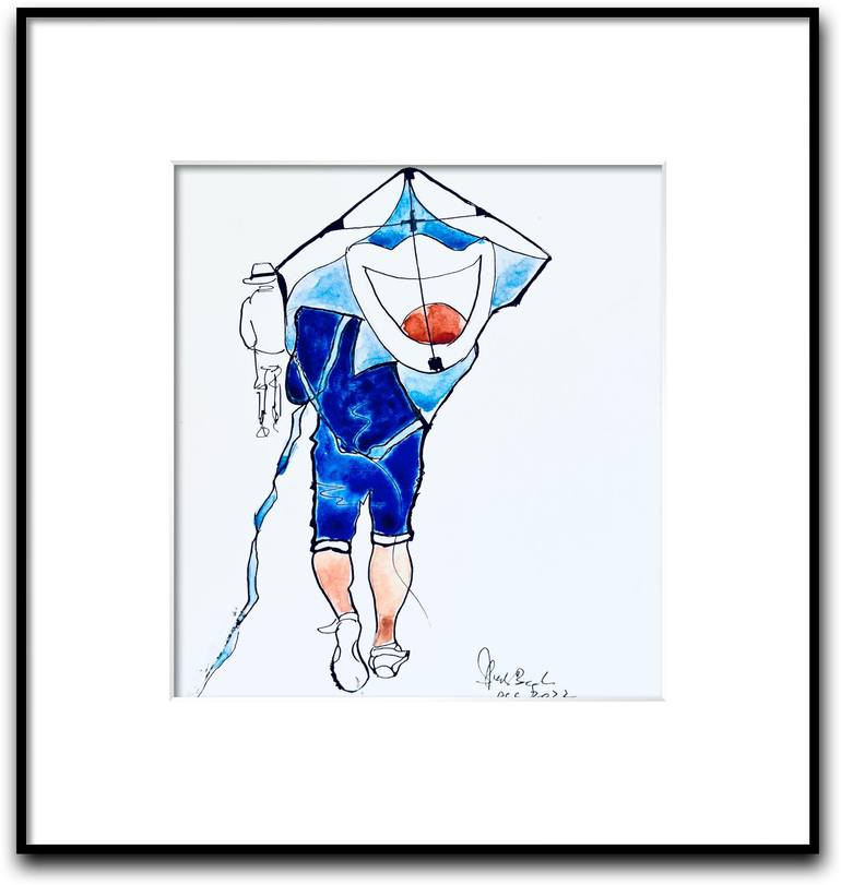 Original Figurative People Painting by Shabs Beigh