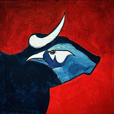 Original Abstract Animal Paintings by Shabs Beigh