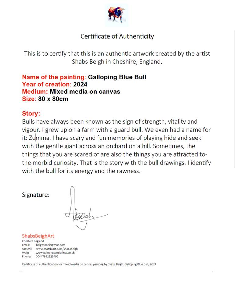 Original Figurative Animal Painting by Shabs Beigh