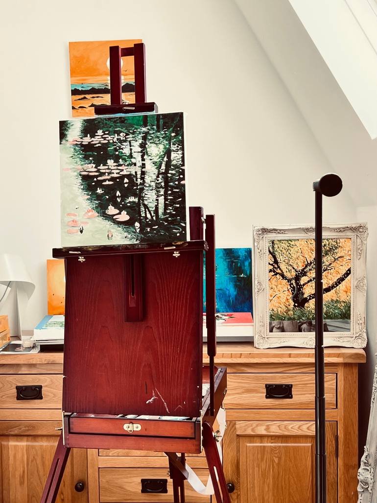 Original Impressionism Nature Painting by Shabs Beigh