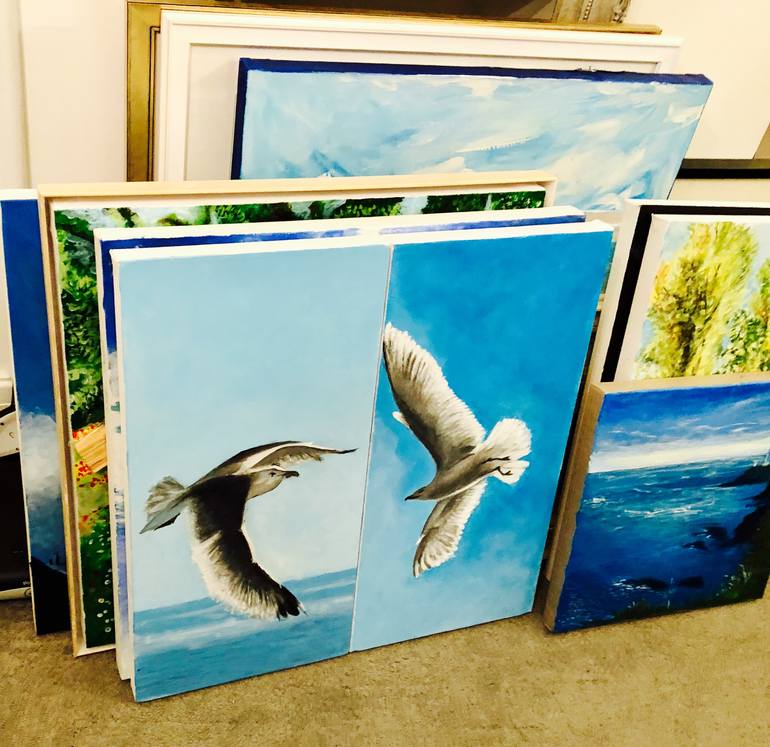 Original Other Beach Painting by Shabs Beigh
