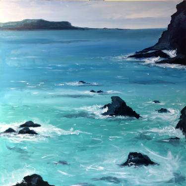 Print of Seascape Paintings by Shabs Beigh